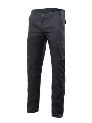 Pantalones de trabajo velilla stretch multibolsillos 103002s de algodon con impresión vista 1